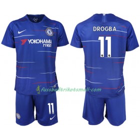 Fußballtrikots Chelsea DROGBA 11 Kinder 2018-2019 Kurzarm Heimtrikotsatz kaufen
